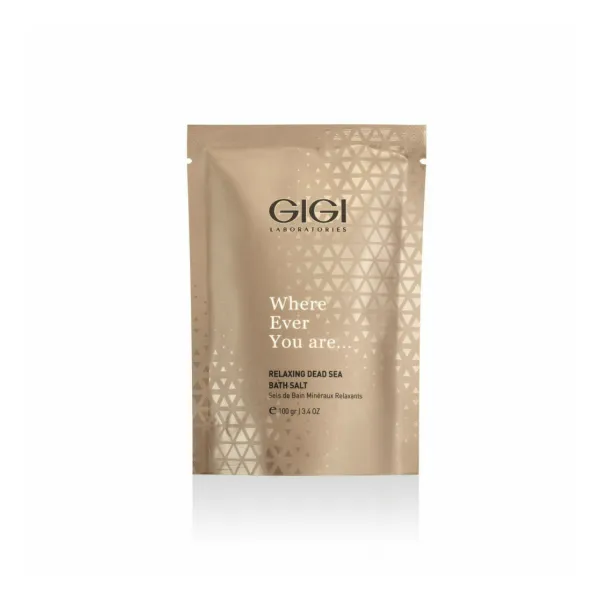 GIGI Relaxing Dead Sea Bath Salt, GIGI bath salt, Dead Sea bath salt, relaxing bath salt, mineral bath salt for skin care, professional GIGI cosmetics, bath salt for relaxation and stress relief, natural Dead Sea salt, skin nourishing bath salt, spa bath salt