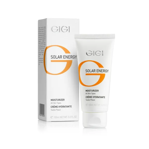 GIGI Solar Energy Moisturizer, GIGI moisturizing cream, cream for all skin types, daily moisturizing cream, lightweight face cream, mineral-based face cream, anti-shine cream, professional GIGI moisturizer, skincare for problem skin, hydrating cream after cleansing, daily face moisturizer