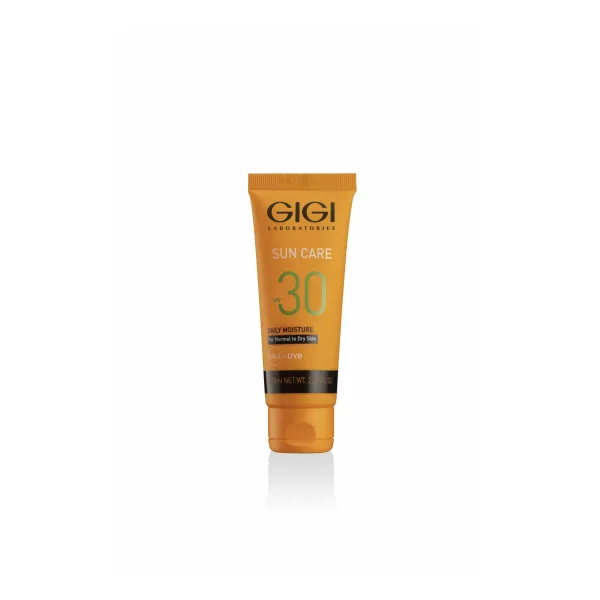 GIGI Sun Care Daily Protector SPF 30, sunscreen face cream, SPF 30 UVA/UVB cream, moisturizing cream with SPF 30, day cream for normal to dry skin, GIGI sun protection cream, anti-photoaging cream, face cream with sun protection, professional GIGI cosmetics SPF 30, UV protection face cream, daily skincare with SPF