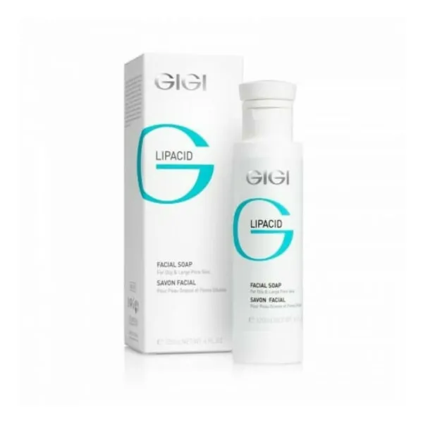 GIGI Lipacid Liquid Soap, GIGI face wash 120 ml, liquid soap for oily and problem skin, cleansing face wash, gentle facial cleanser, face wash with acids, acne control soap, professional GIGI skincare, daily facial cleanser, skin balancing soap