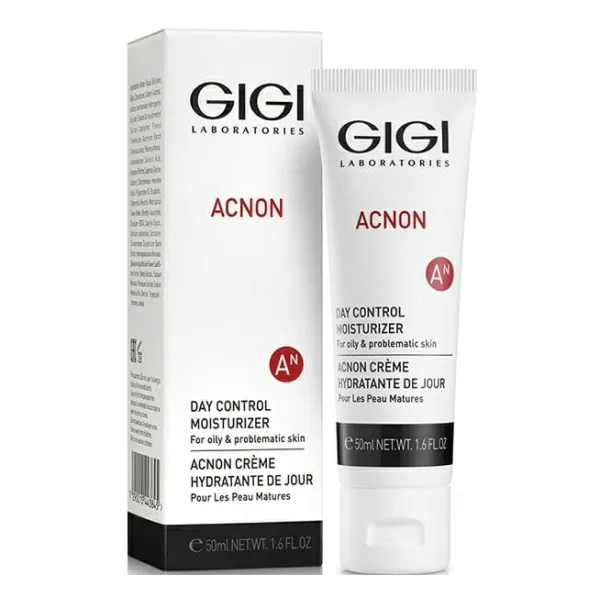 GIGI ACNON Day Control Moisturizer, ACNON day cream, anti-acne moisturizing cream, cream for problem skin, mattifying face cream GIGI, anti-inflammatory cream for oily skin, pimple control cream, GIGI skincare for problem skin, day cream with sebum control, professional ACNON cream, breakout control cream