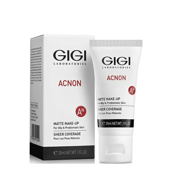GIGI ACNON Matte Make-Up, mattifying cream ACNON, foundation for problem skin, mattifying foundation GIGI, anti-shine cream, skin tone evening foundation, anti-acne foundation, lightweight foundation for oily skin, professional GIGI ACNON cosmetics, makeup and skincare in one