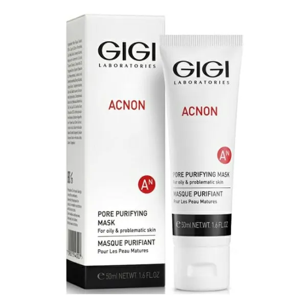 GIGI ACNON Pore Purifying Mask, GIGI cleansing face mask, mask for problem skin, anti-acne face mask, pore-tightening mask, detox mask for oily skin, mattifying mask GIGI, deep pore cleansing mask, professional ACNON mask, mask for inflamed skin