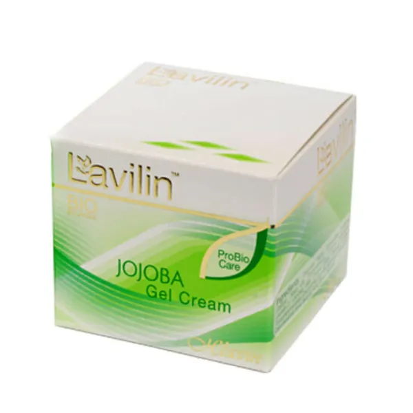 Hlavin Lavilin Jojoba Cream-Gel 100 ml, GIGI cream-gel with jojoba oil, moisturizing face gel cream, lightweight hydrating cream, nourishing face cream, facial moisturizer 100 ml, cream for oily and combination skin, natural jojoba face care, professional Israeli skincare, hydrating and refreshing face cream