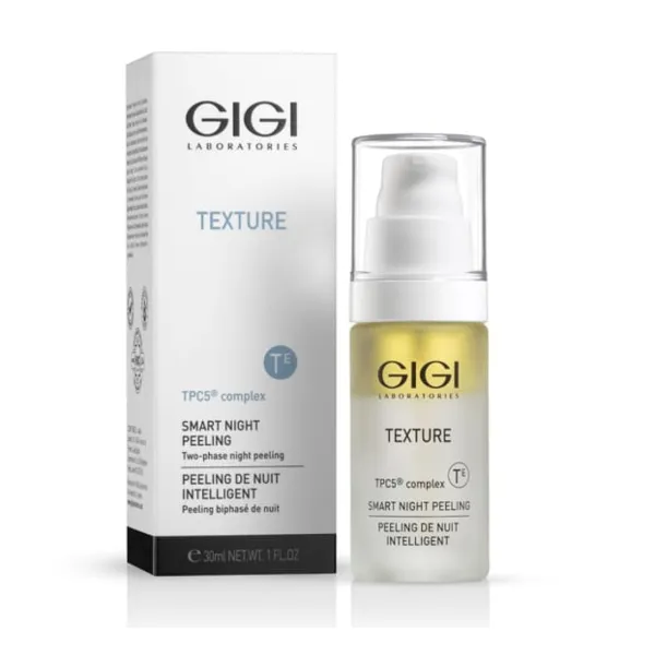 GIGI Texture Smart Night Peeling, GIGI night peeling, smart peeling for face, rejuvenating night peeling, gentle night peeling, professional peeling GIGI, peeling for all skin types, skin renewal peeling, wrinkle reduction peeling, night skin renewal, cosmetic facial peeling