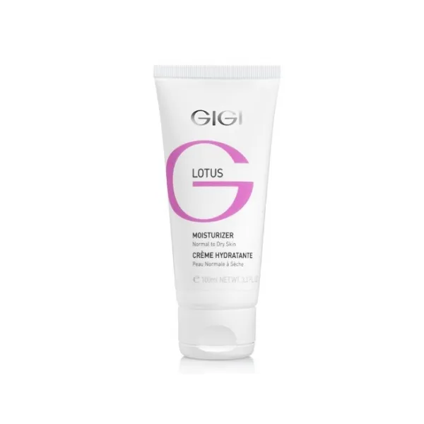 GIGI Lotus Moisturizer Normal to Dry Skin, GIGI face cream 100 ml, hydrating moisturizer, nourishing face cream, moisturizing cream for dry skin, day cream GIGI, professional GIGI skincare, anti-aging face cream, lotus extract face cream, daily skin care moisturizer