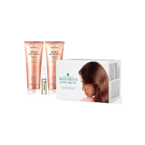 KIT Lotion concentrée anti-hair loss intensive treatment 13x6ml + Huile d'Étoile Captivating Oils Shampoo 150ml + Huile d'Étoile Shining Oils Hair Mask 150ml