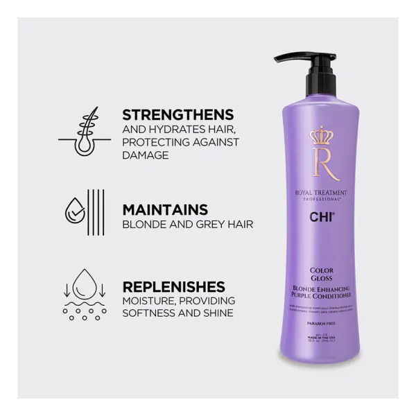 Royal Treatment Color Gloss Blonde Enhancing Purple Conditioner 